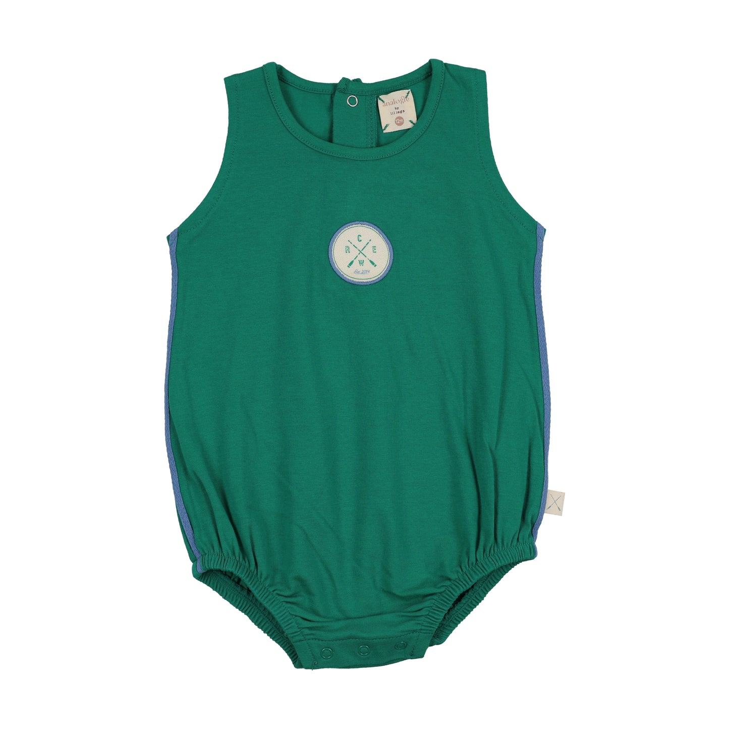 Lil Legs Boating Crew Bubble Romper- Electric Green