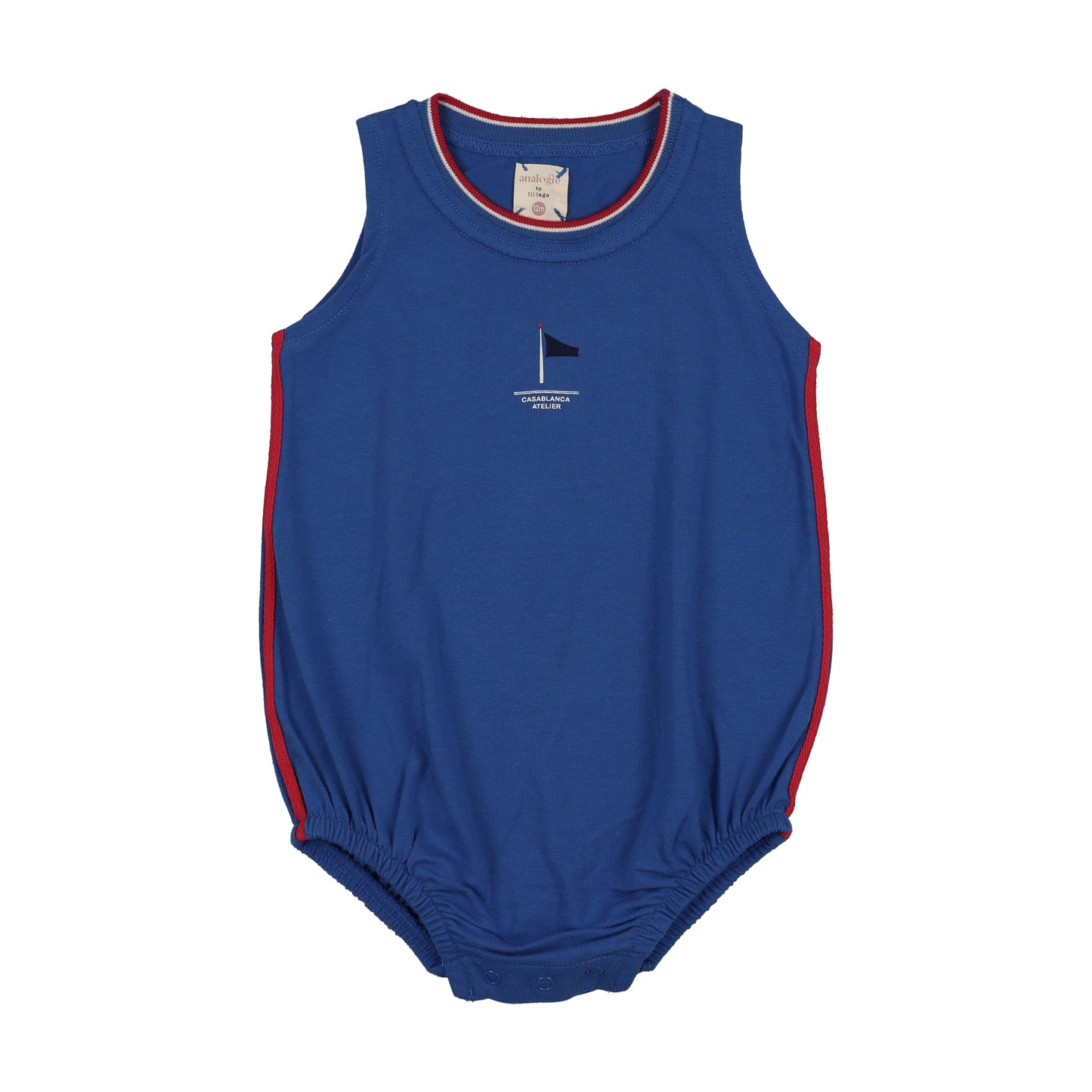 Lil Legs Outerfield Boys Romper- Electric Blue