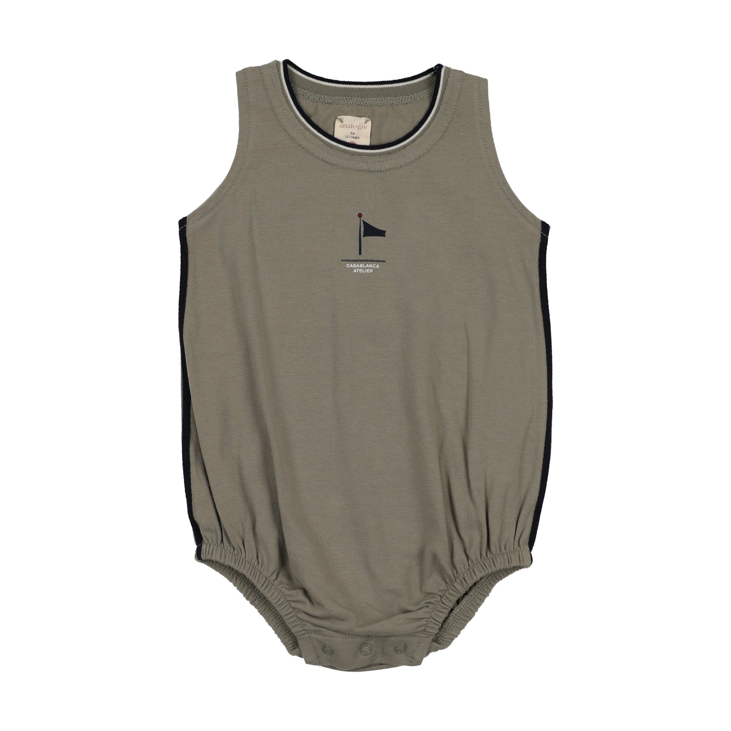 Lil Legs Outerfield Boys Romper- Green