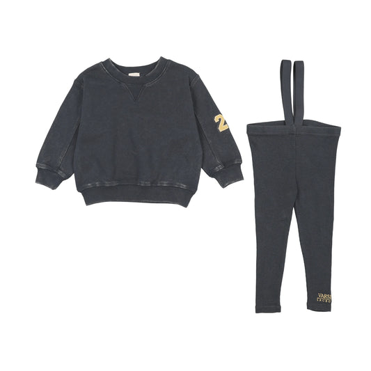 Lil Legs Wash Toddler Suspender Set -  Navy