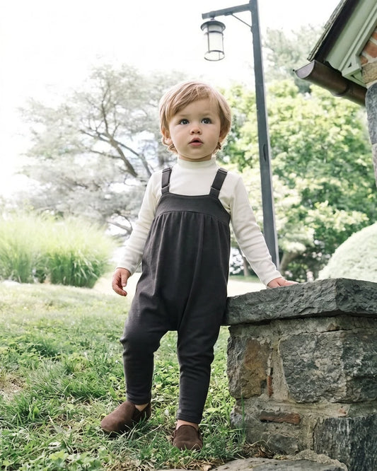 Lil Legs Boys Romper- Black
