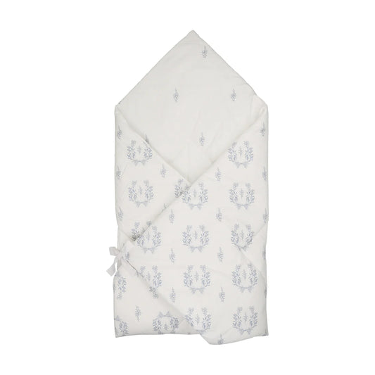 Peluche Botanical Blue Baby Wrap + Playmat