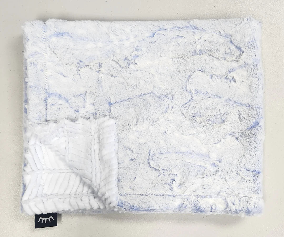 Winx and Blinx Frosted Waves Violet Minky Blanket