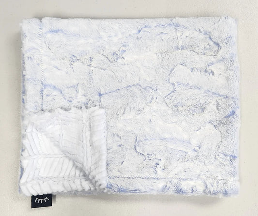 Winx and Blinx Frosted Waves Violet Minky Blanket